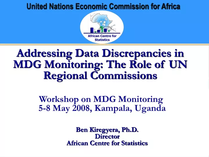 addressing data discrepancies in mdg monitoring