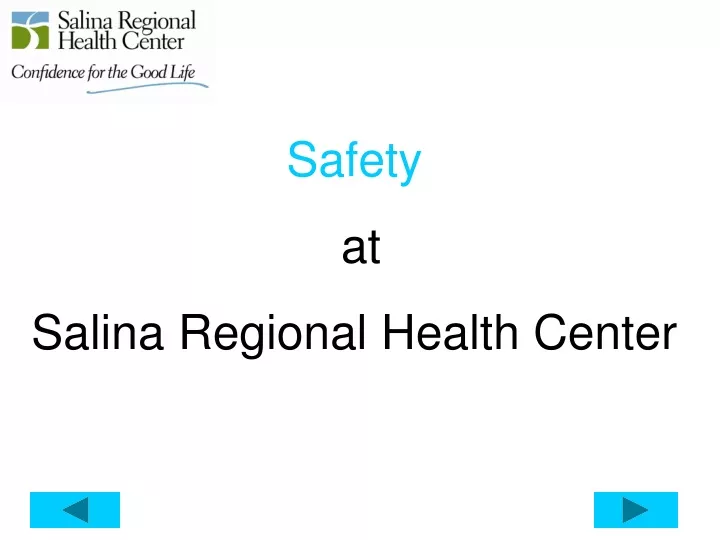safety at salina regional health center