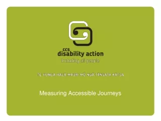 Measuring Accessible Journeys