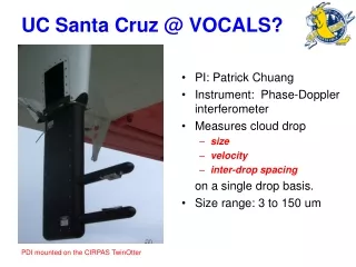 UC Santa Cruz @ VOCALS?