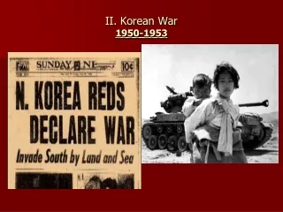 II. Korean War 1950-1953