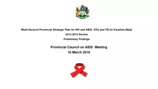 Provincial Council on AIDS  Meeting 16 March 2016