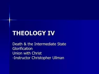 THEOLOGY IV
