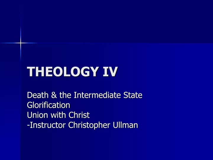 theology iv