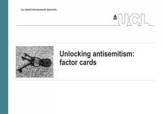 Unlocking antisemitism: factor cards