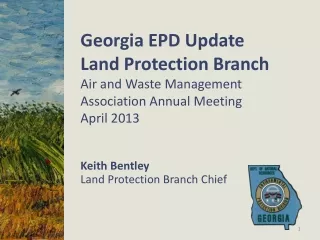 Keith Bentley Land Protection Branch Chief