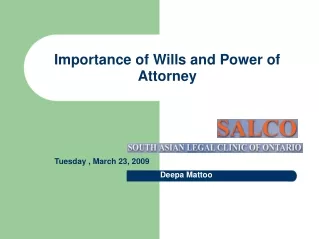 Importance of Wills and Power of Attorney