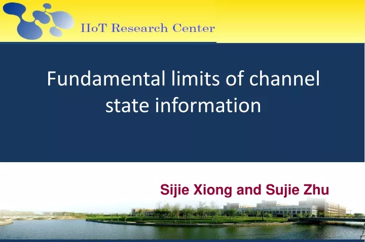 fundamental limits of channel state information