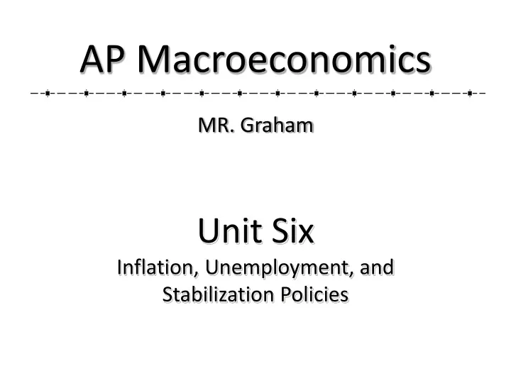 ap macroeconomics mr graham