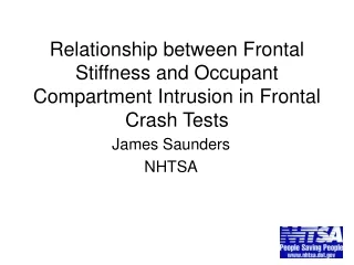 Relationship between Frontal Stiffness and Occupant Compartment Intrusion in Frontal Crash Tests