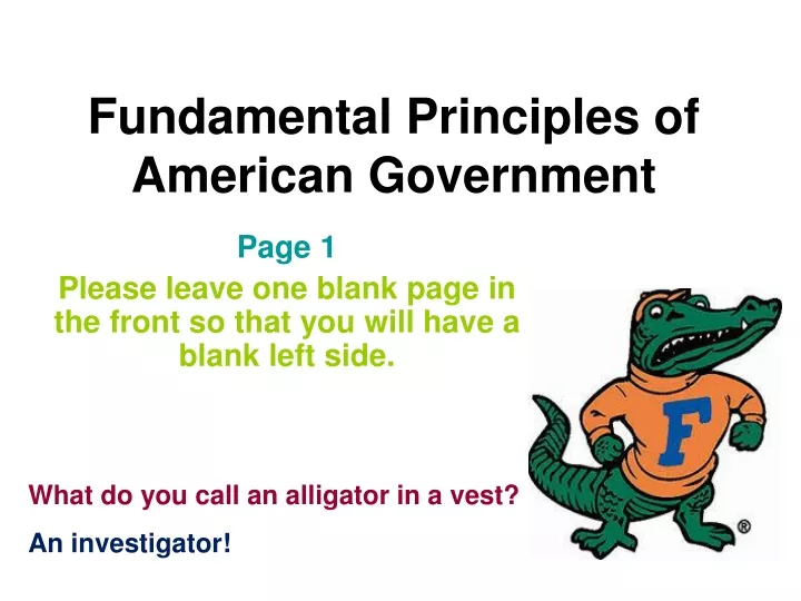 fundamental principles of american government