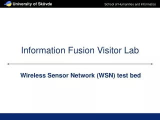 Information Fusion Visitor Lab