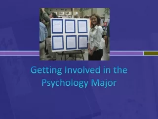 Getting Involved in the Psychology Major