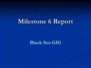 Milestone 6 Report