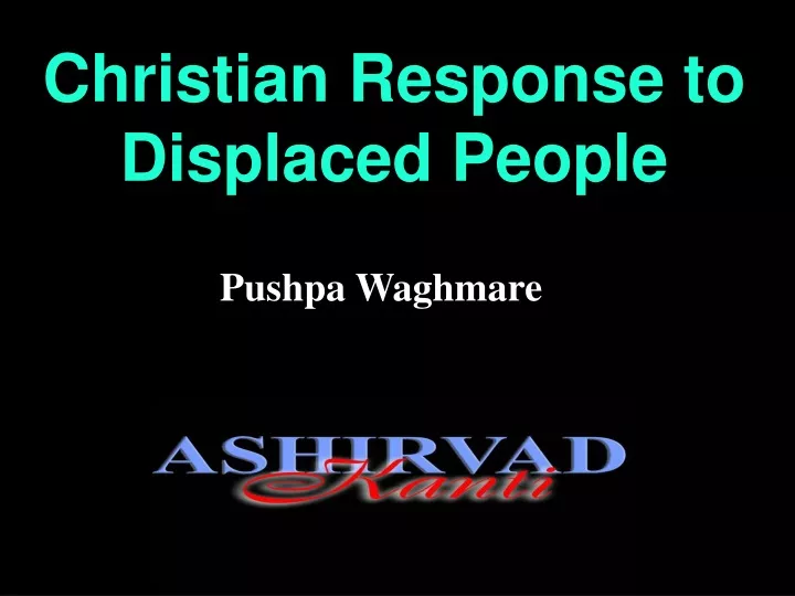 christian response to displaced people