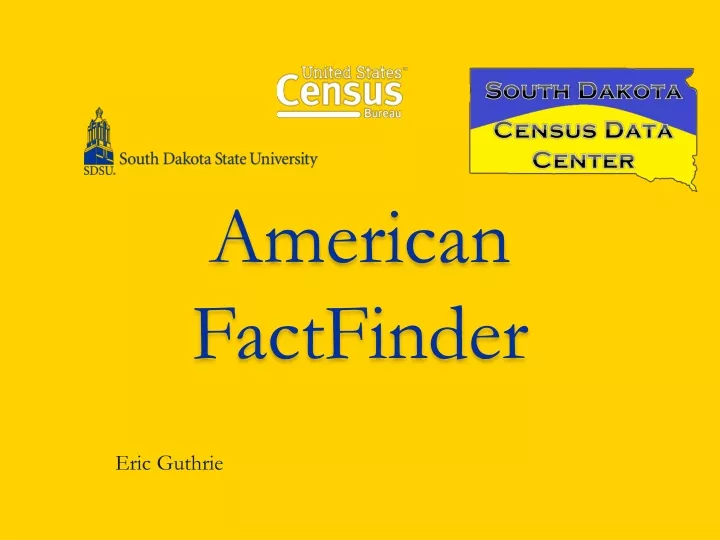 american factfinder