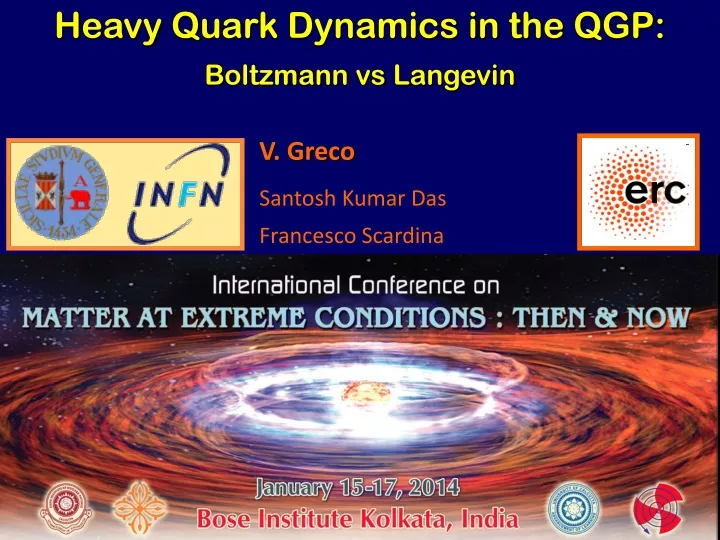 heavy quark dynamics in the qgp boltzmann