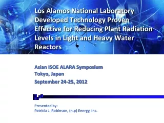 Asian ISOE ALARA Symposium Tokyo, Japan September 24-25, 2012