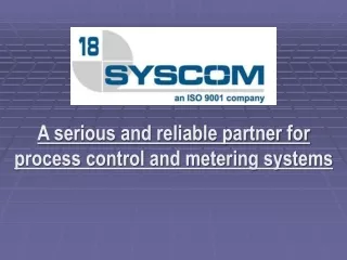 A serious and reliable partner for  process control and metering systems