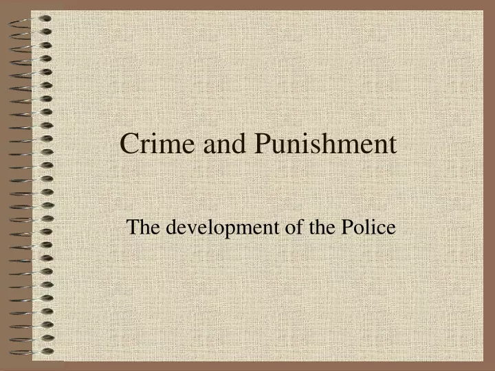 crime and punishment