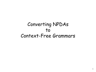 Converting NPDAs to Context-Free Grammars