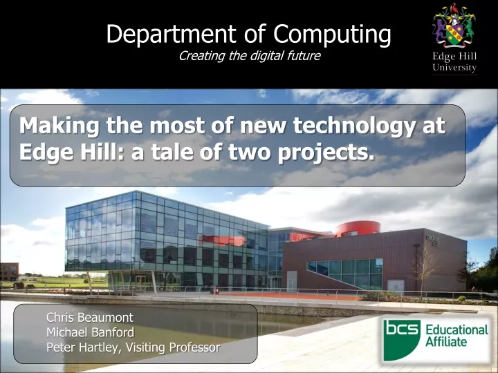 department of computing creating the digital future