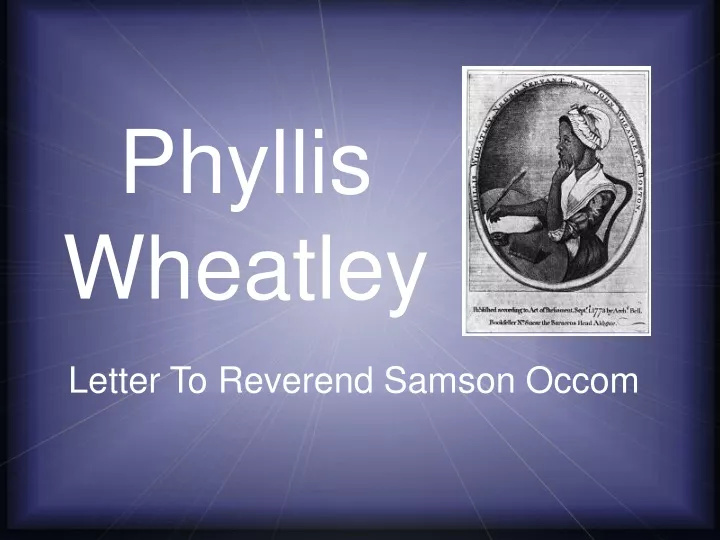 phyllis wheatley