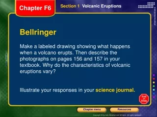 Section 1   Volcanic Eruptions
