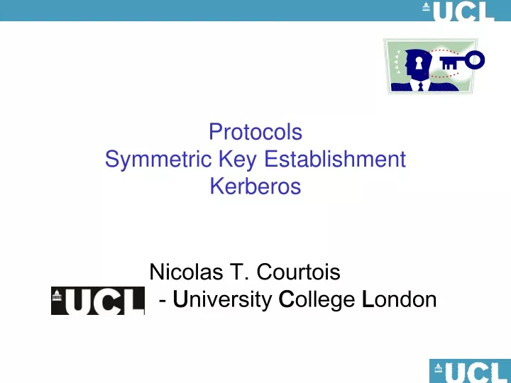 protocols symmetric key establishment kerberos