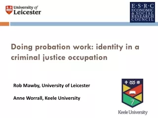 Doing probation work: identity in a criminal justice occupation