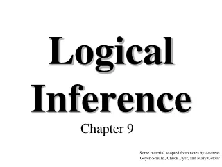 Logical Inference