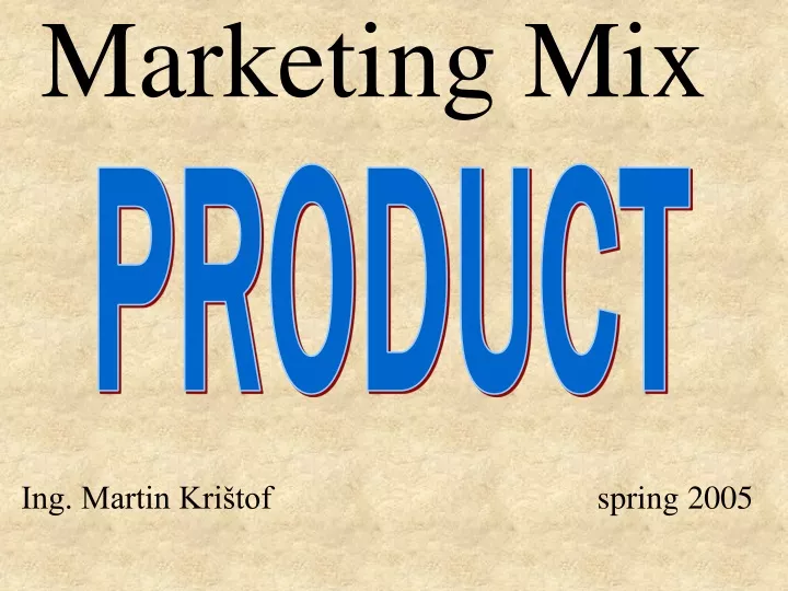 marketing mix