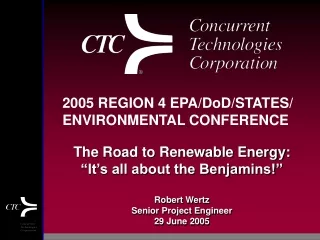 2005 REGION 4 EPA/DoD/STATES/  ENVIRONMENTAL CONFERENCE