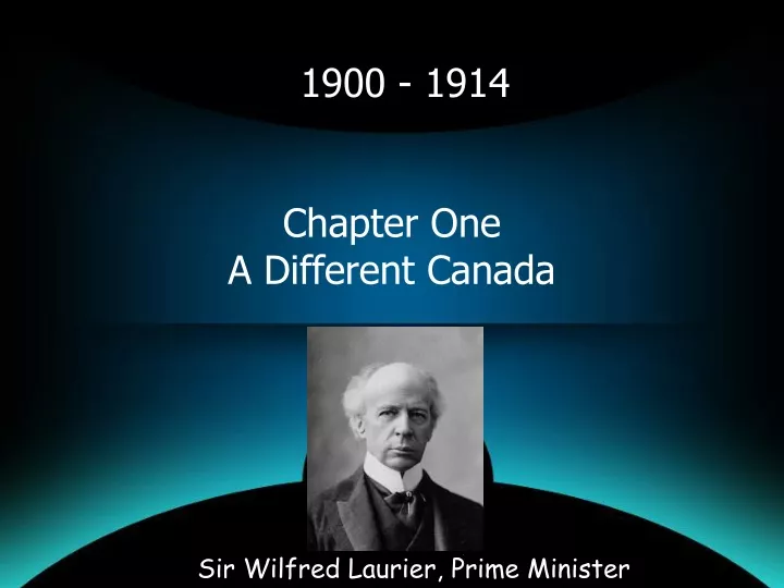 chapter one a different canada