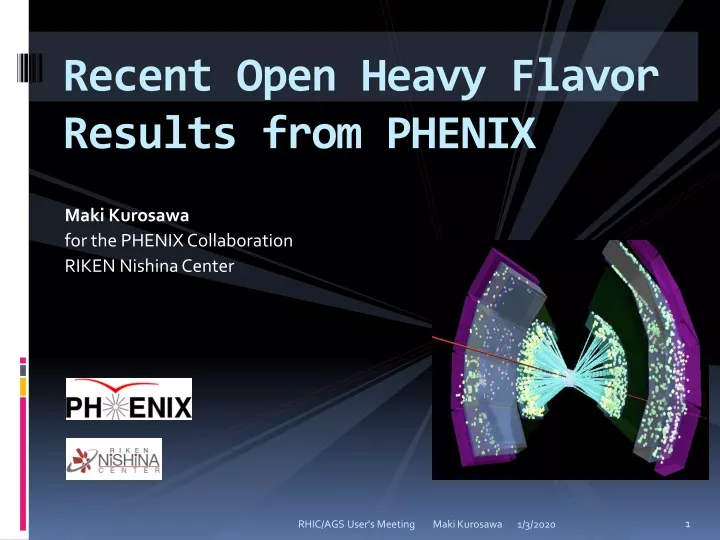 recent open heavy flavor results from phenix