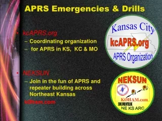 APRS Emergencies &amp; Drills