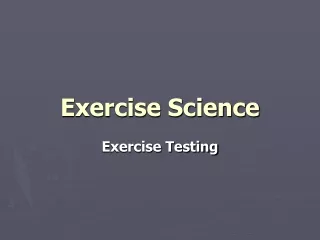 Exercise Science