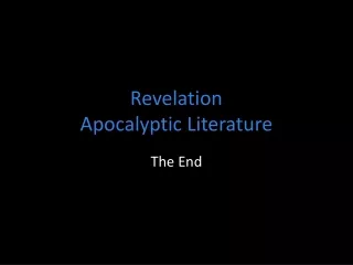 Revelation Apocalyptic Literature