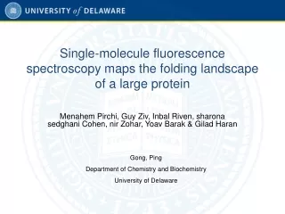 Single-molecule fluorescence spectroscopy maps the folding landscape of a large protein