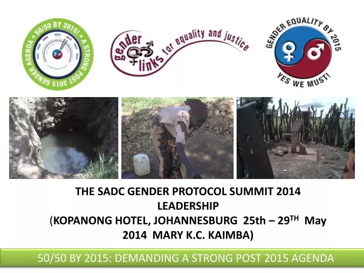 the sadc gender protocol summit 2014 leadership