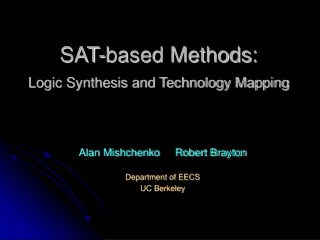 SAT-based Methods:  Logic Synthesis and Technology Mapping