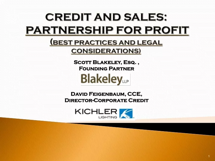 credit and sales partnership for profit best practices and legal considerations