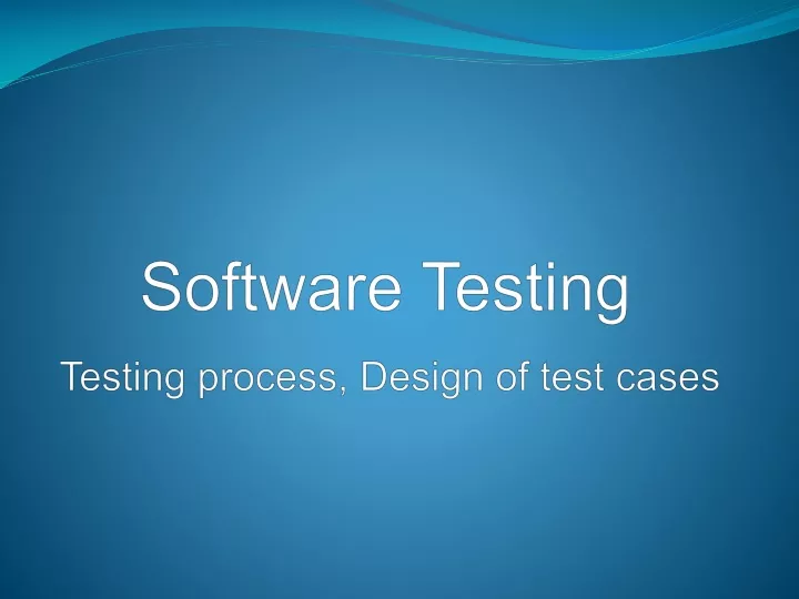 software testing