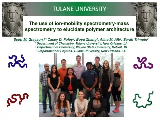 The use of ion-mobility spectrometry-mass  spectrometry to elucidate polymer architecture