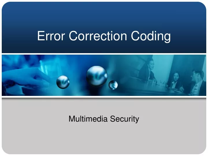 error correction coding