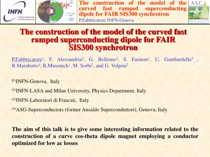 the construction of the model of the curved fast