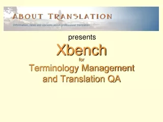 for Terminology Management and Translation QA