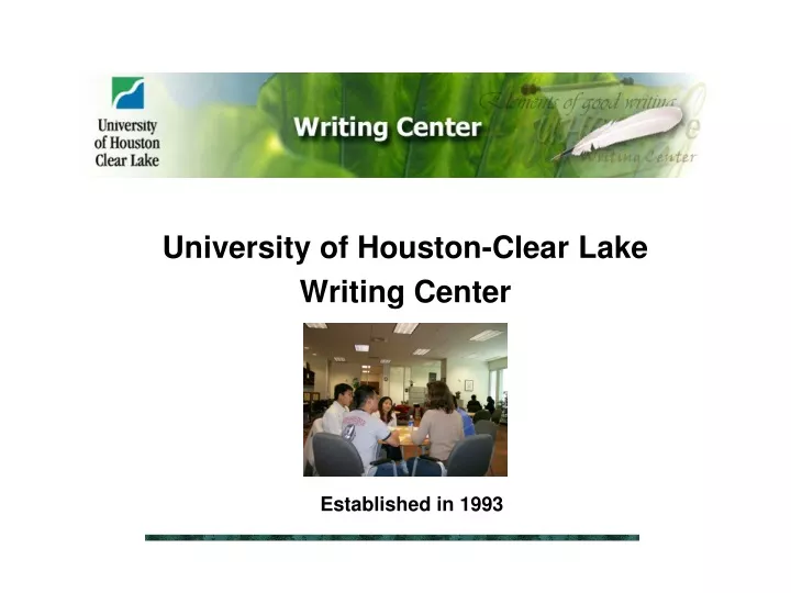university of houston clear lake writing center