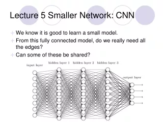 Lecture 5 Smaller Network: CNN