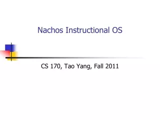 Nachos Instructional OS